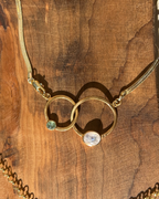 Collar Duo Circum – Bronce enchapado en Oro