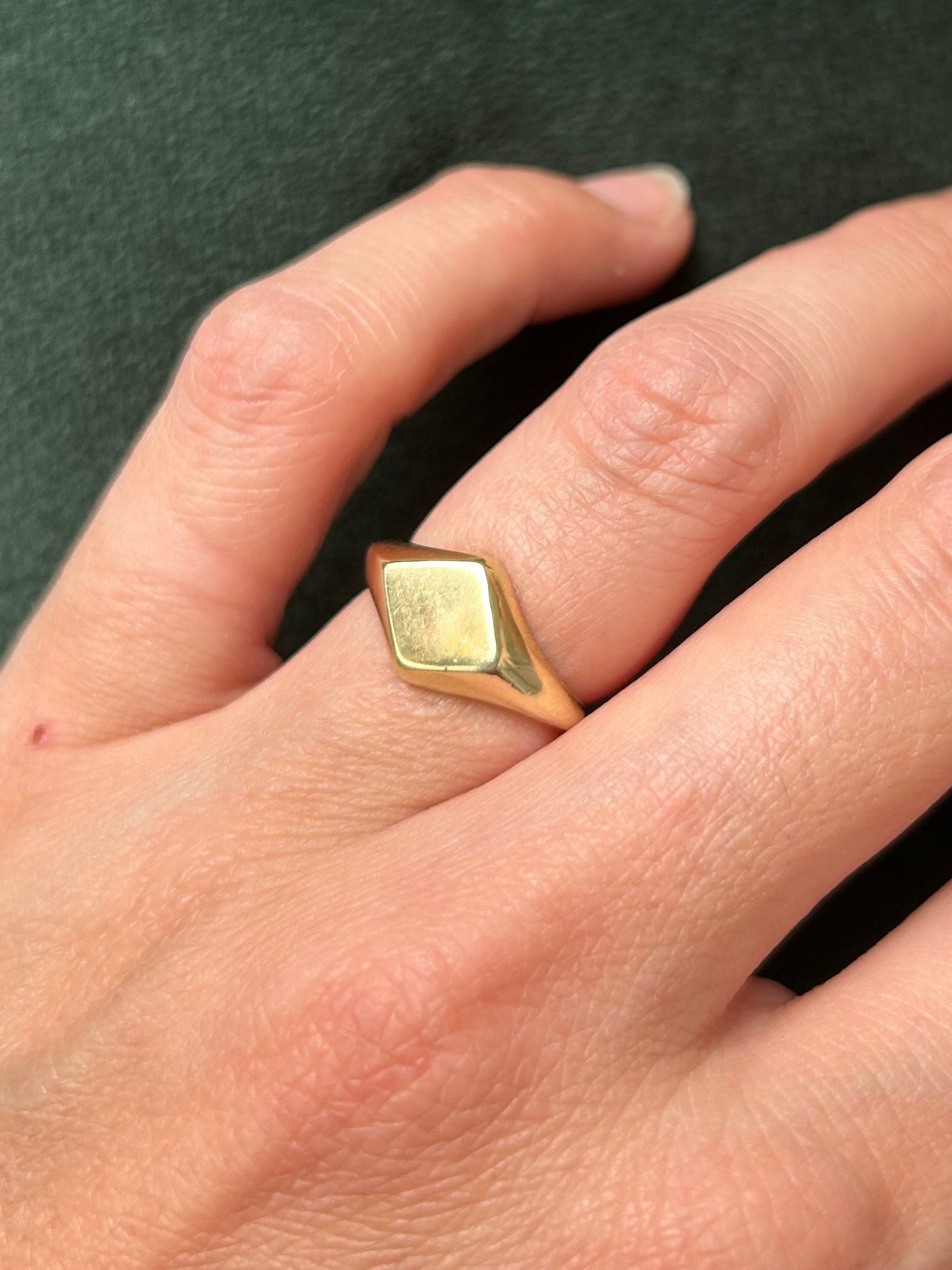 Anillo sigillium cruz - bronce