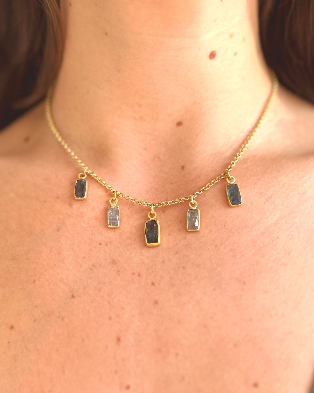 Collar Scintilla Mare – Bronce enchapado en Oro