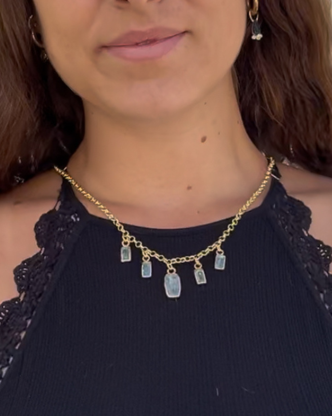 Collar Scintilla Mare – Bronce enchapado en Oro