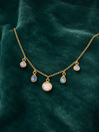 Collar Luna – Bronce enchapado en Oro