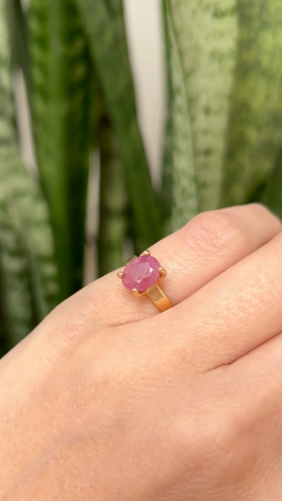 Anillo Rubí – Oro