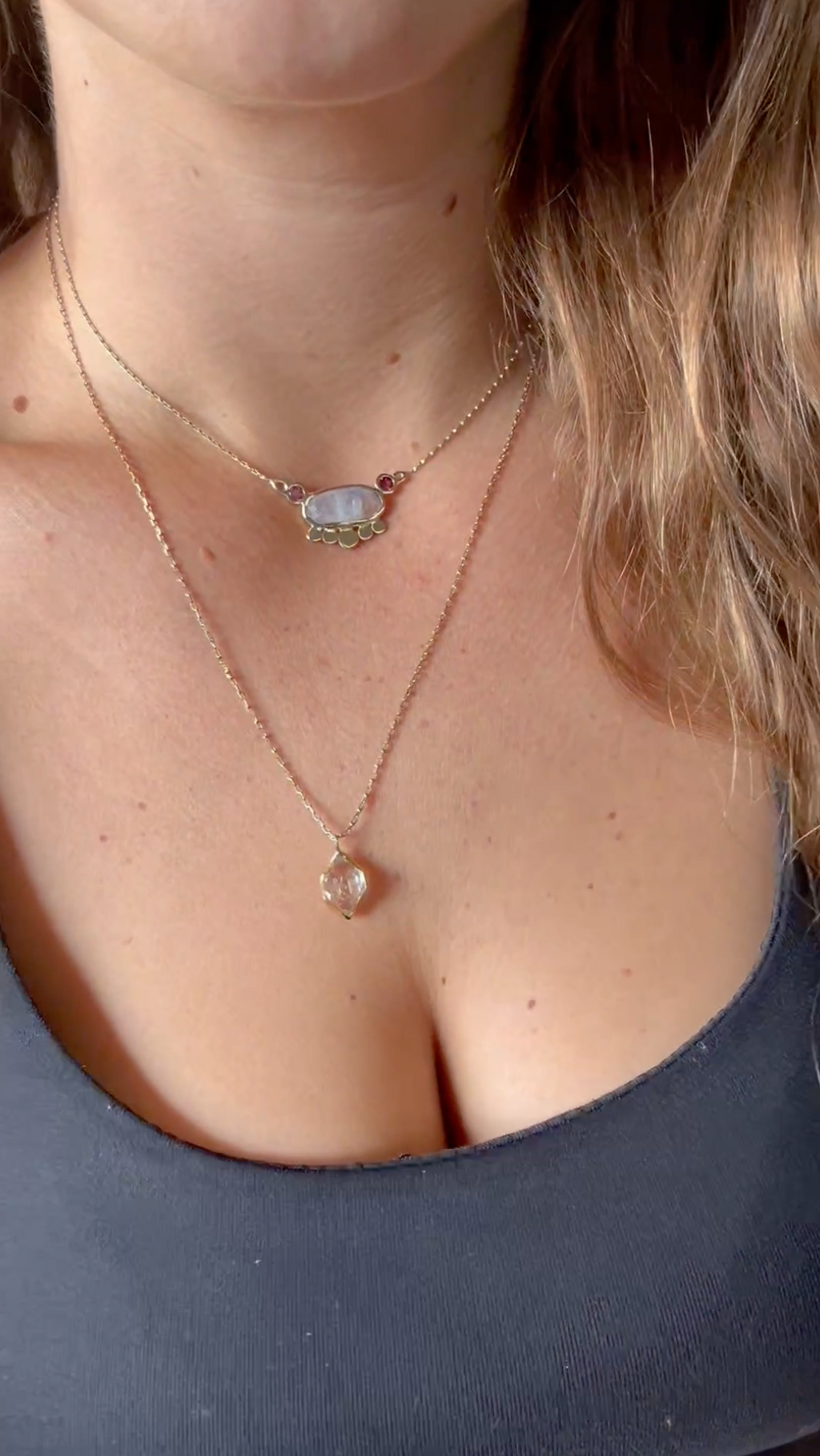 Colgante Herkimer – Oro