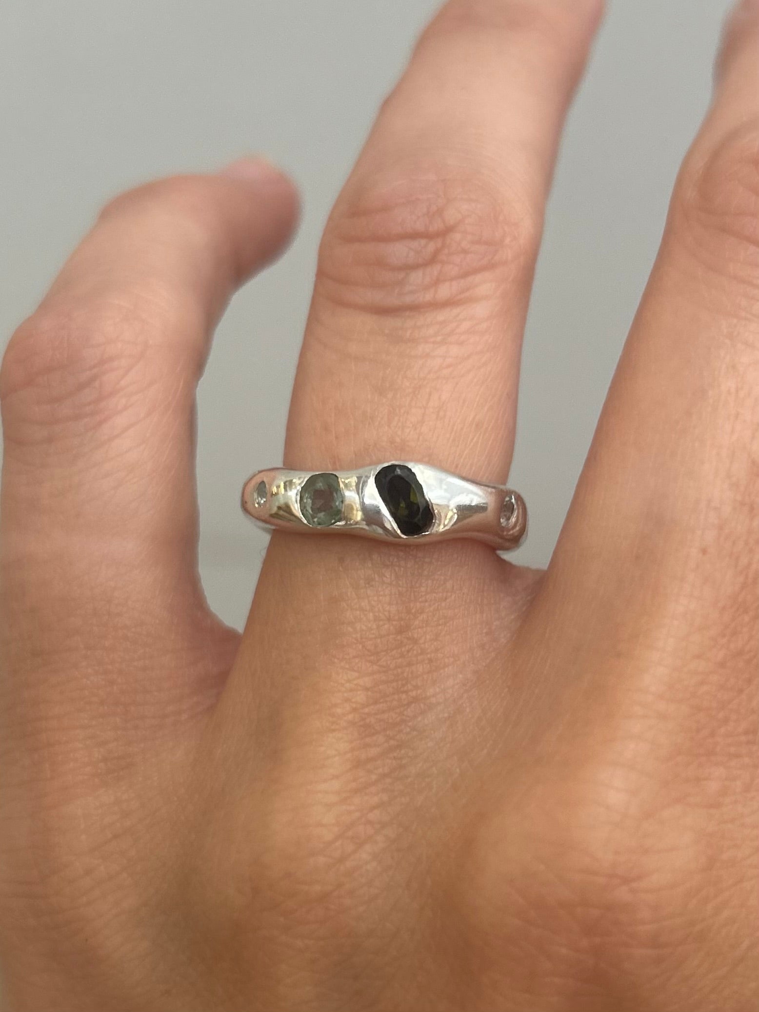 Anillo Nubes – Plata 950