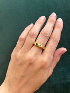 Anillo Nubes – Bronce enchapado en Oro