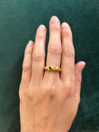 Anillo Nubes – Bronce enchapado en Oro