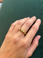 Anillo Nubes – Bronce enchapado en Oro