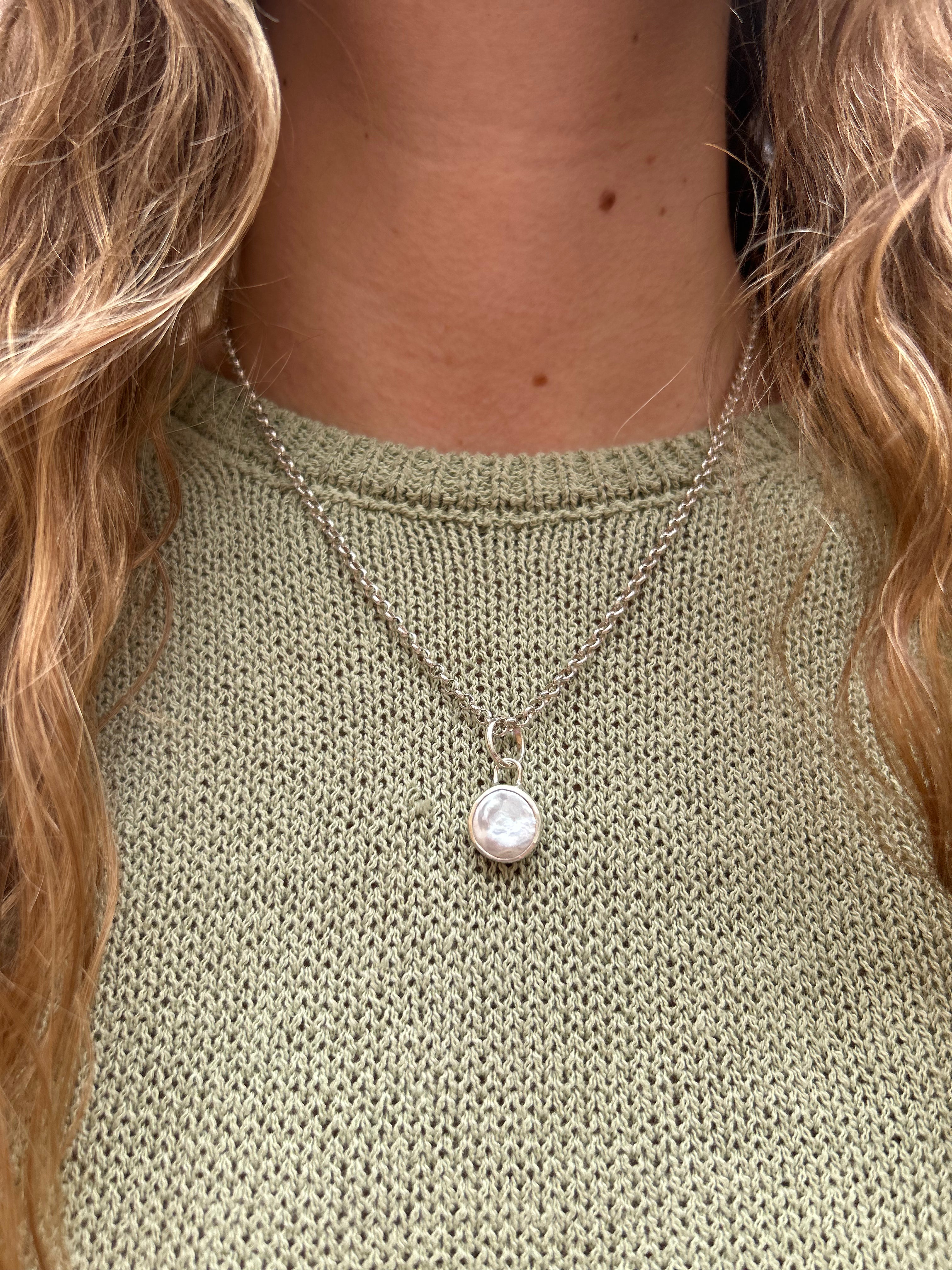 Colgante Perla Natural – Plata 950