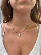 Collar Luna – Bronce enchapado en Oro