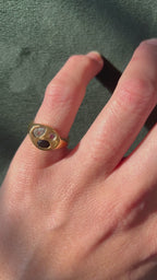 Anillo Sigillium Trío – Bronce enchapado en Oro