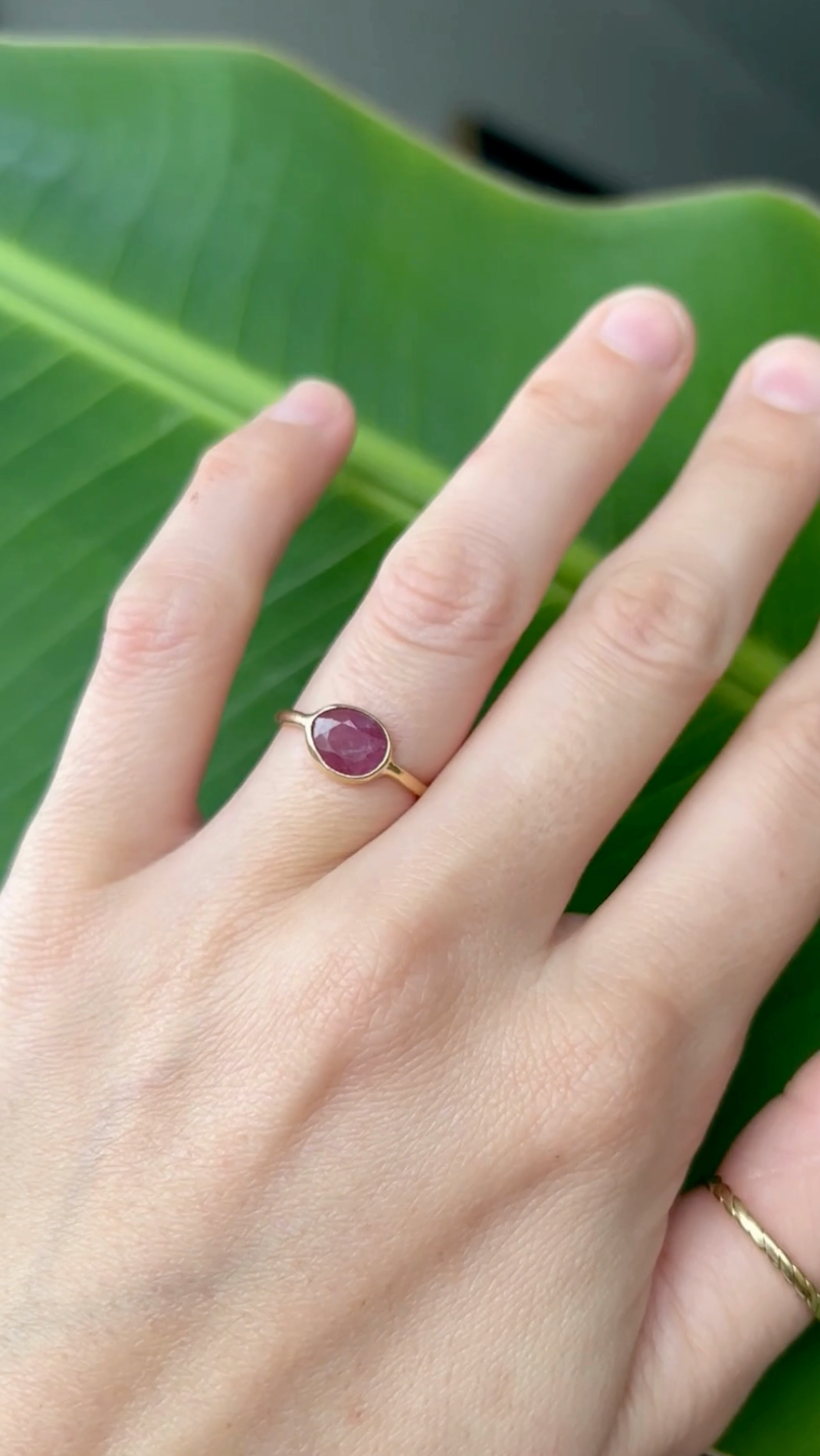 Anillo Rubí – Oro